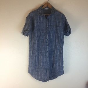 Raven And Lily Button Down Plaid Dress